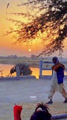 Sunset ❤ My Village ❤ #maxrecords #villagelife #larkana #sindh #pakistan