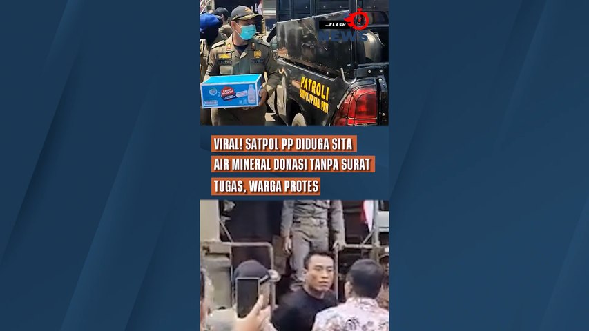 Viral! Satpol PP Diduga Sita Air Mineral Donasi Tanpa Surat Tugas, Warga Protes