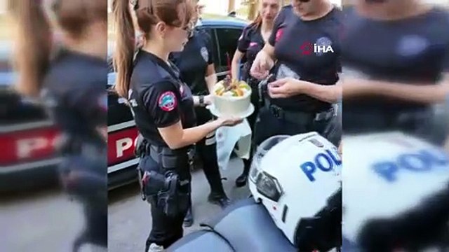 Polislerden hasta Onur’a unutulmaz gün! Sürpriz doğum günü yürekleri ısıttı!