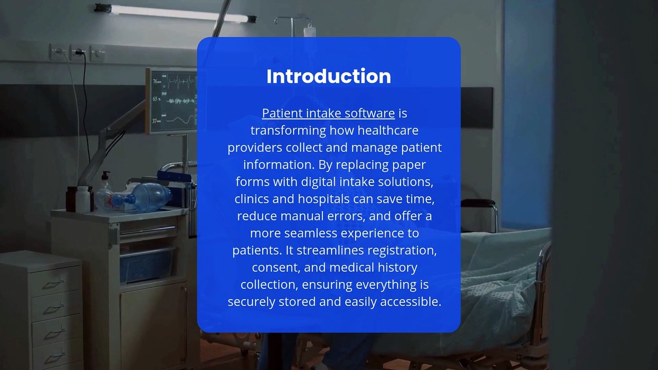 Simplify Healthcare Workflows with Advanced Patient Intake Software