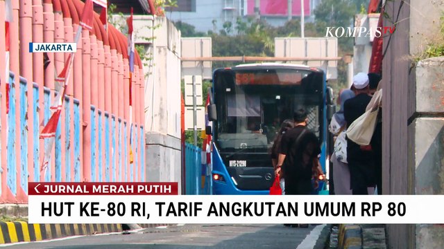 Asyik! Gubernur Jakarta Pramono Umumkan Tarif Angkutan Umum di Jakarta Rp 80 di HUT ke-80 RI | JMP