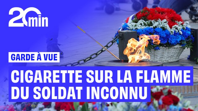Il finit en garde à vue après avoir allumé sa cigarette avec la flamme du Soldat inconnu