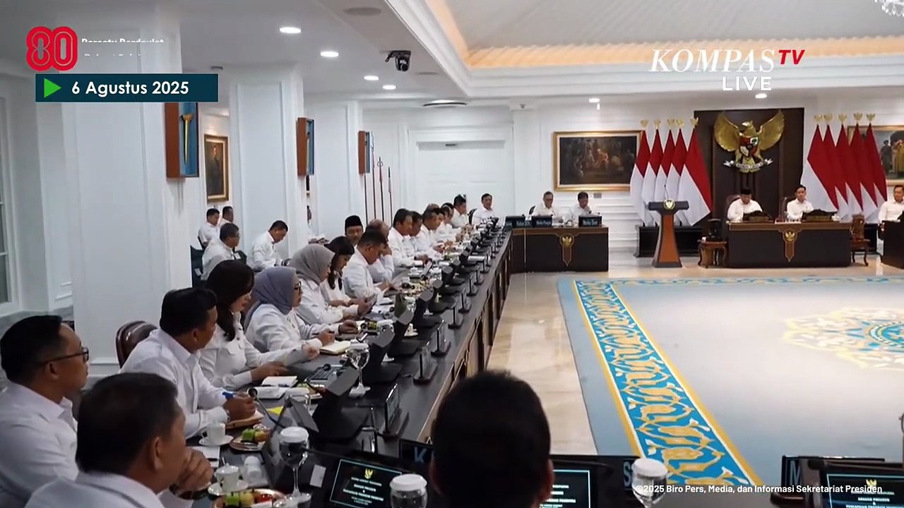 Pecah Tawa! Saat Presiden Prabowo Diingatkan Menkeu Sri Mulyani di Sidang Kabinet Paripurna