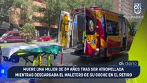 Muere una mujer de 59 años tras ser atropellada mientras descargaba el maletero de su coche en el Retiro