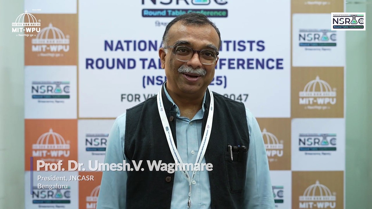 Prof. Dr. Umesh Waghmare at NSRTC 2025 _ President, JNCASR, Bengaluru