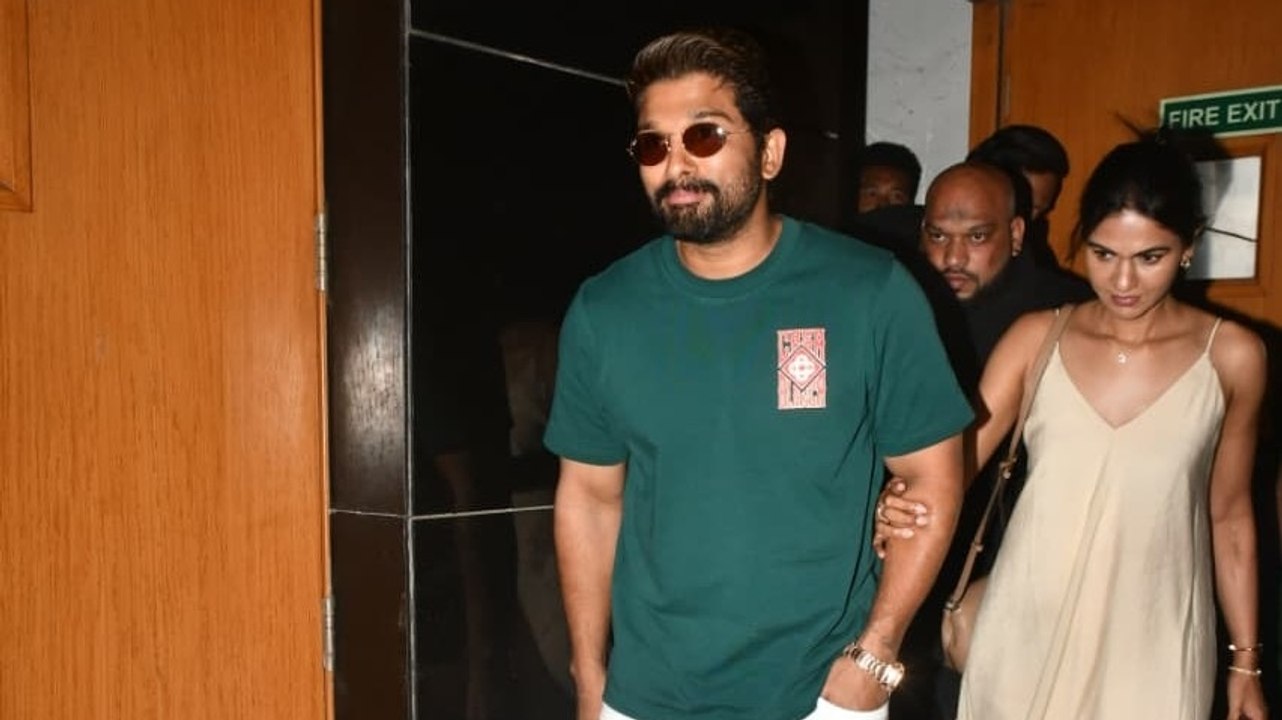 Allu Arjun enjoys lunch outing with family during Mumbai visit