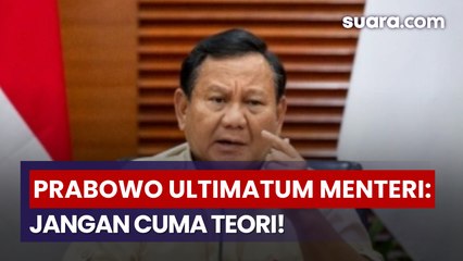 Prabowo Ultimatum Menteri Jangan Cuma Teori, Gibran Cuma Manggut