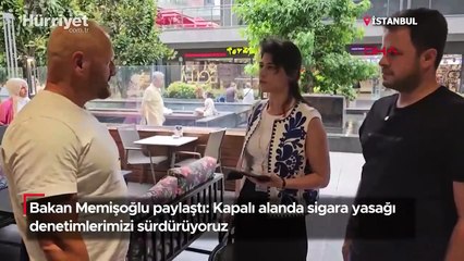Bakan Memişoğlu: Kapalı alanda sigara yasağı denetimlerimizi sürdürüyoruz