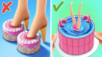 So Cool! DIY Boots for Plastic Girl 👢✨ Then She Becomes a Cake Topper?! 🎂🎉