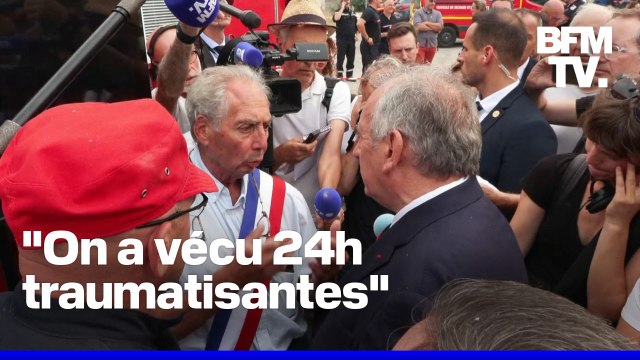 Incendie dans l'Aude: l'échange entre François Bayrou et le maire de Saint-Laurent-de-la-Cabrerisse