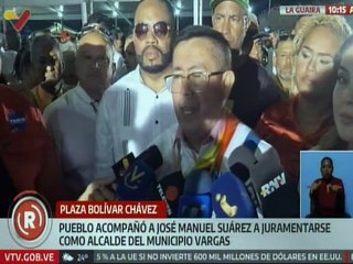 Pueblo de La Guaira acompañó a José Manuel Suárez en su juramentación como alcalde del mcpio. Vargas