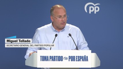 Tellado: "Queremos llegar al fondo de la relación entre la mafia y la investidura, en la que el PNV ha participado"