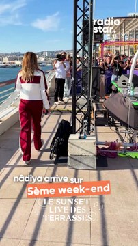 Nâdiya arrive sur la scène des Sunset Live des Terrasses #nadiya #sunsetlive #concert #live