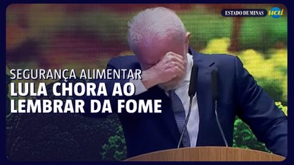 Lula se emociona ao lembrar de quando passou fome