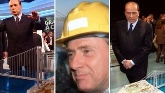 Silvio Berlusconi e il «sogno» del Ponte sullo Stretto: tutte le volte che difese le ragioni del sì e se la prese con Di Pietro
