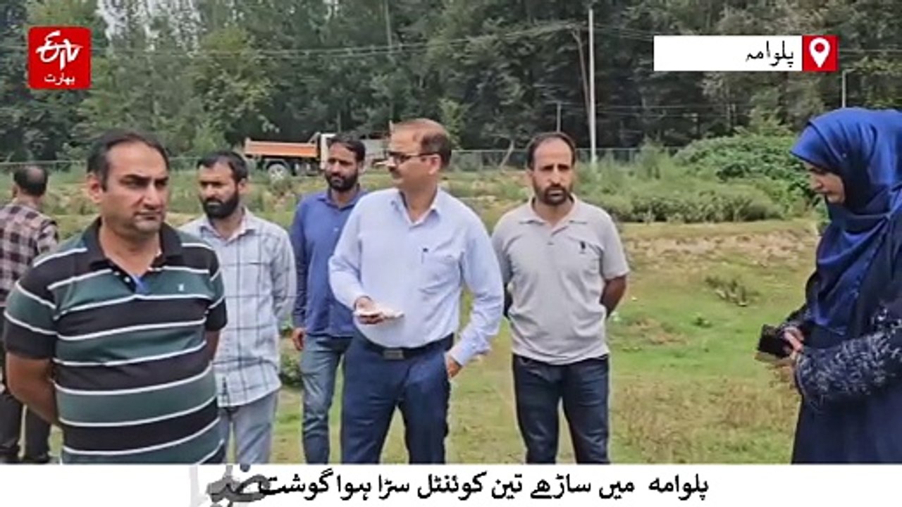 سرینگر کے بعد پلوامہ میں 350 کلوگرام مضر صحت گوشت تلف
