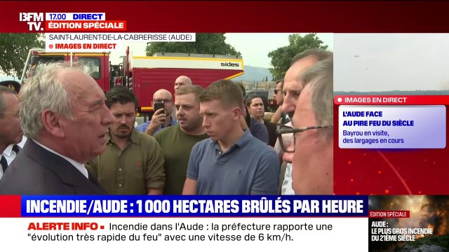 Incendie dans l'Aude: le président de la cave coopérative de Saint-Laurent-de-la-Cabrerisse alerte François Bayrou sur l'état des vignes