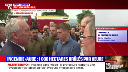 Incendie dans l'Aude: le président de la cave coopérative de Saint-Laurent-de-la-Cabrerisse alerte François Bayrou sur l'état des vignes