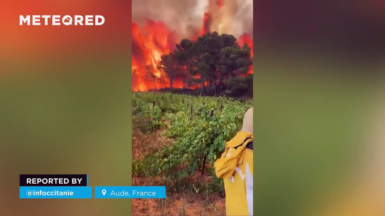 A massive wildfire causes chaos in the department of Aude, France! Over 15,000 hectares have already burned