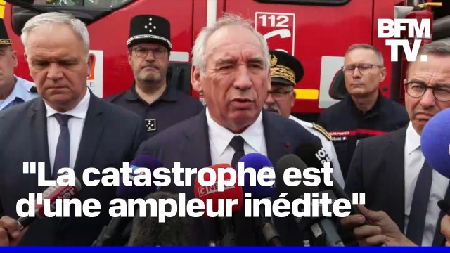 Incendie dans l'Aude: la conférence de presse de François Bayrou et Bruno Retailleau en intégralité