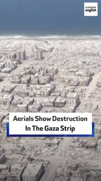 Aerials Show Destruction In The Gaza Strip