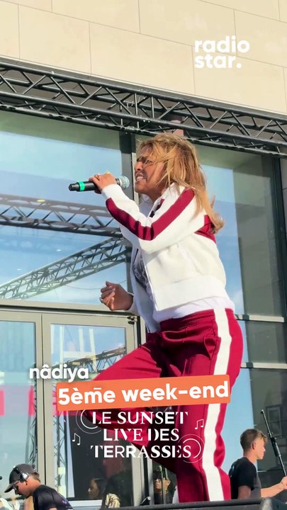 Nâdiya interprète “et c’est parti…” sur la scène des Sunset Live des Terrasses #nadiya #sunsetlive #concert #live