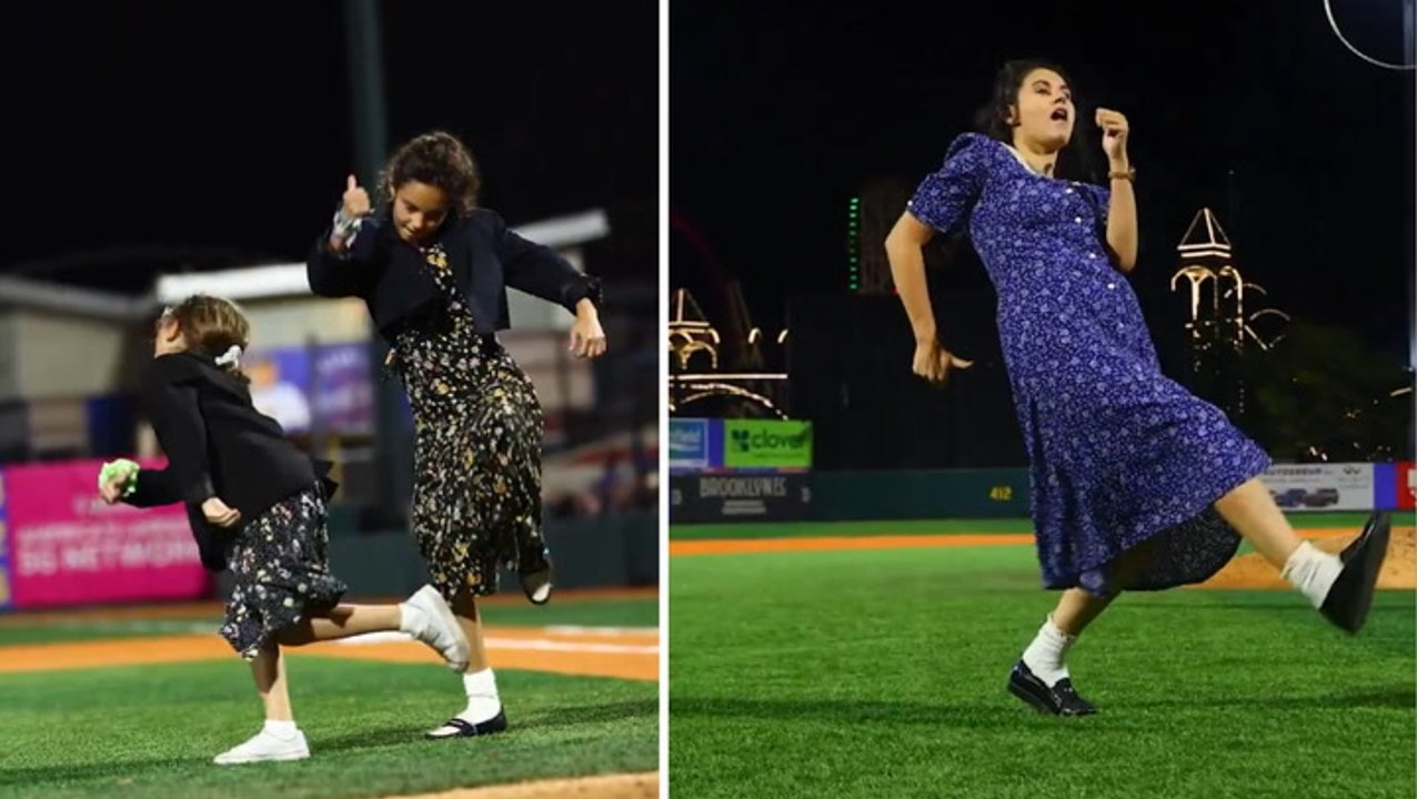 Brooklyn Cyclones holds Elaine Dance Competition on Seinfeld night