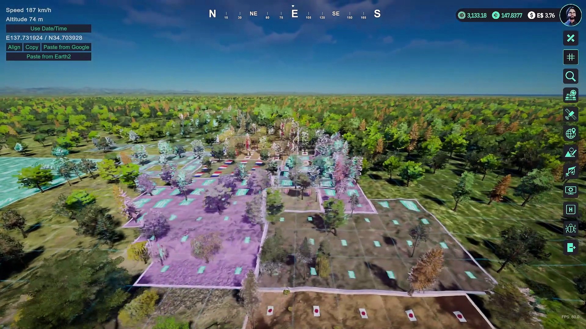 Major Japanese Cities (Hamamatsu) in #Earth2 #E2V1 #Metaverse #hamamatsu