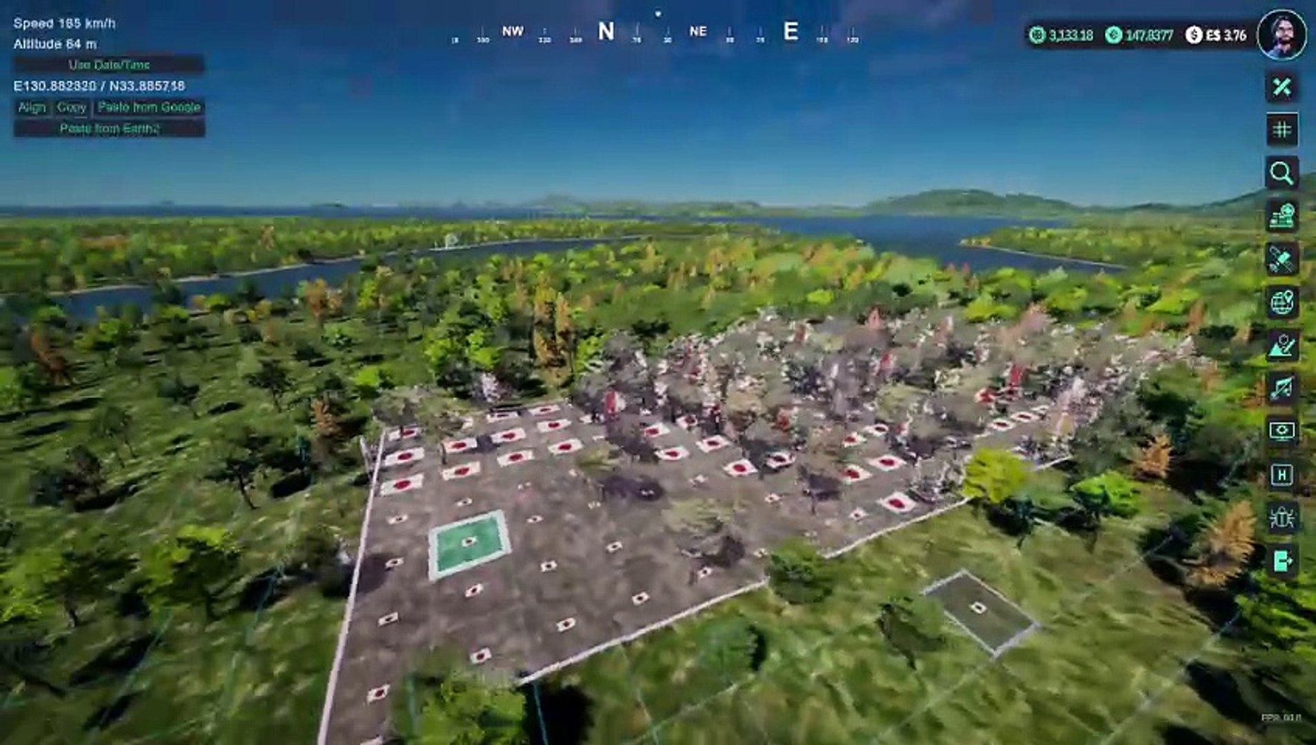 Major Japanese Cities (Kitakyushu) in #Earth2 #E2V1 #Metaverse #kitakyushu