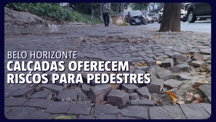 Moradores denunciam abandono e risco nas calçadas de BH
