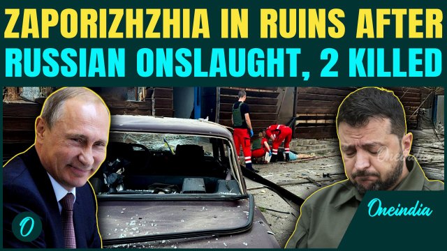 Russia Rains Missiles On Zaporizhzhia Overnight Killing 2 Civilians | 500+ Strikes Rock Ukraine