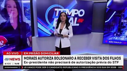 Moraes afrouxa medida e libera visitas a Bolsonaro | TEMPO REAL