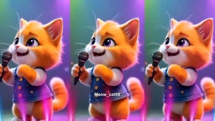 Beautiful cat dance performance