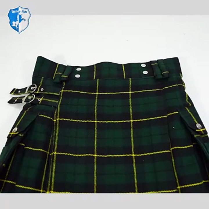 🟥 Mens Wallace Hunting Tartan Utility Kilt 🟡