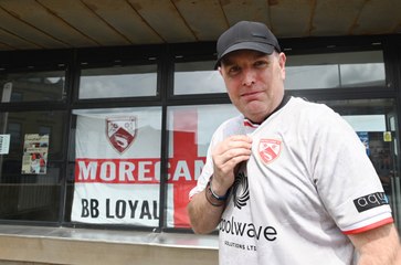 Morecambe FC fans at pop-up shop
