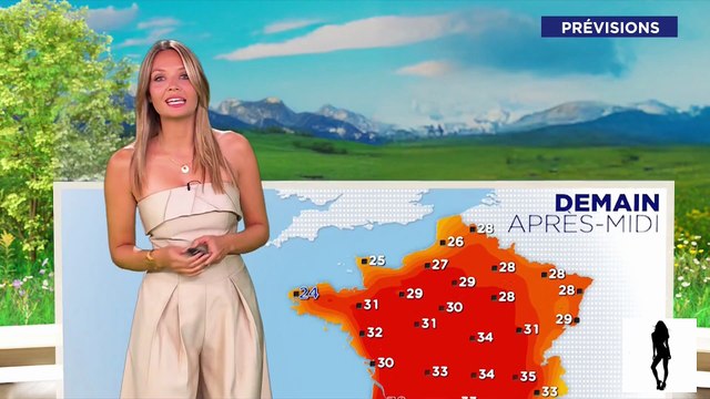 Gennifer Demey – Météo M6 (6 août 2025) : chaleur intense, plages ensoleillées, orages à venir