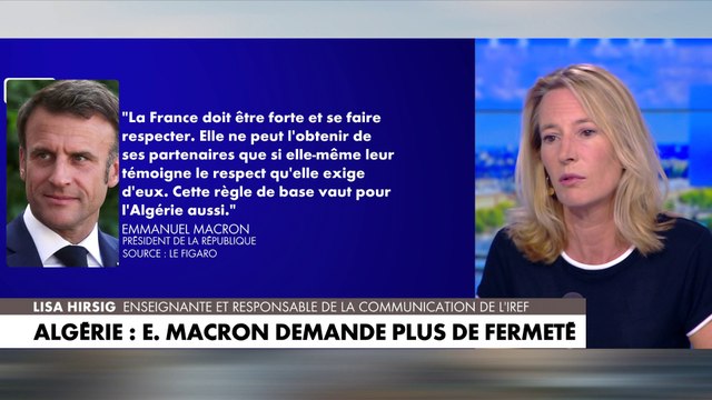 Lise Hirsig : «Tout est fait en fonction de l'opinion des Algériens en France»