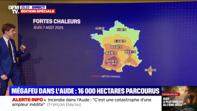 Incendie dans l'Aude: des fortes chaleurs à signaler dans les deux prochains jours