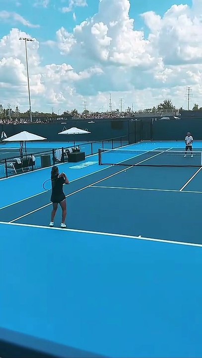Emma practicing at Cincinnati 7th August