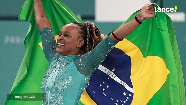 Rebeca Andrade relembra bi olímpico em Paris 2024