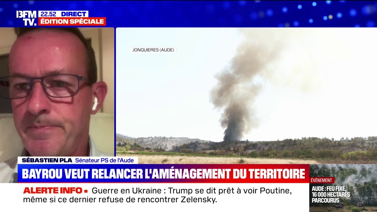 Feu fixé dans l'Aude: "C'est une crise économique sans précédent", affirme Sébastien Pla, sénateur de l'Aude (PS)