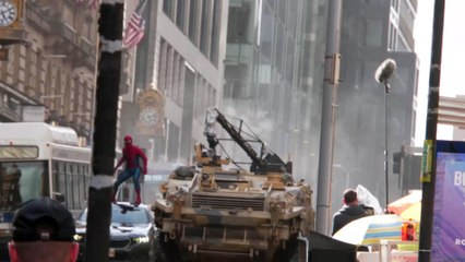 Spider-Man: Brand New Day filming on the streets of Glasgow
