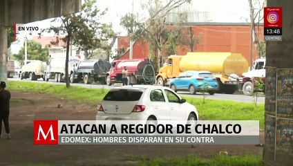Atacan a balazos a Christian Jesús Castillo Grimaldo, regidor de Chalco; detienen a dos