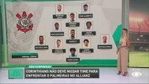 Escalação do Corinthians: Comentaristas analisam time do Timão contra o Palmeiras