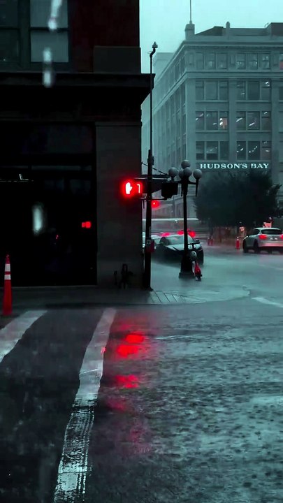 It's a light rain drive slowly slowly