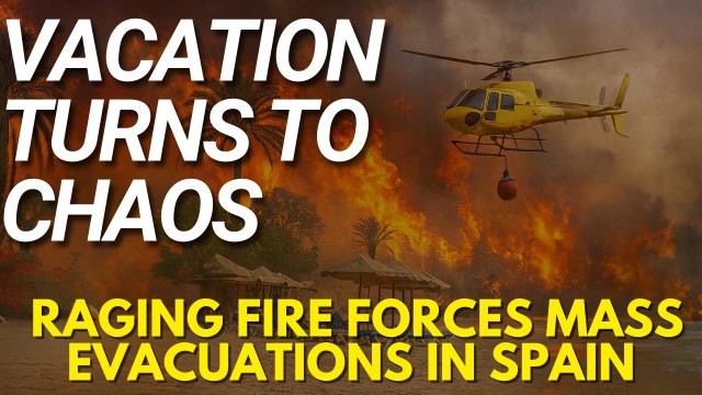 Tourists Flee as Wildfire Rages Near Spanish Beach Resort