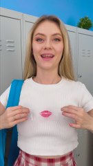 How to Sneak Makeup into Class Like a Pro! 💄🕵️‍♀️ #funny #makeup