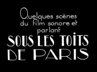 Sous les toits de Paris (1930)