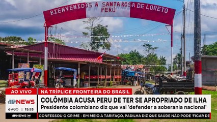 Colômbia acusa Peru de ter se apropriado de ilha | TEMPO REAL