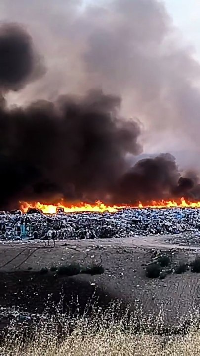 Incendio en la planta de residuos de Cuenca